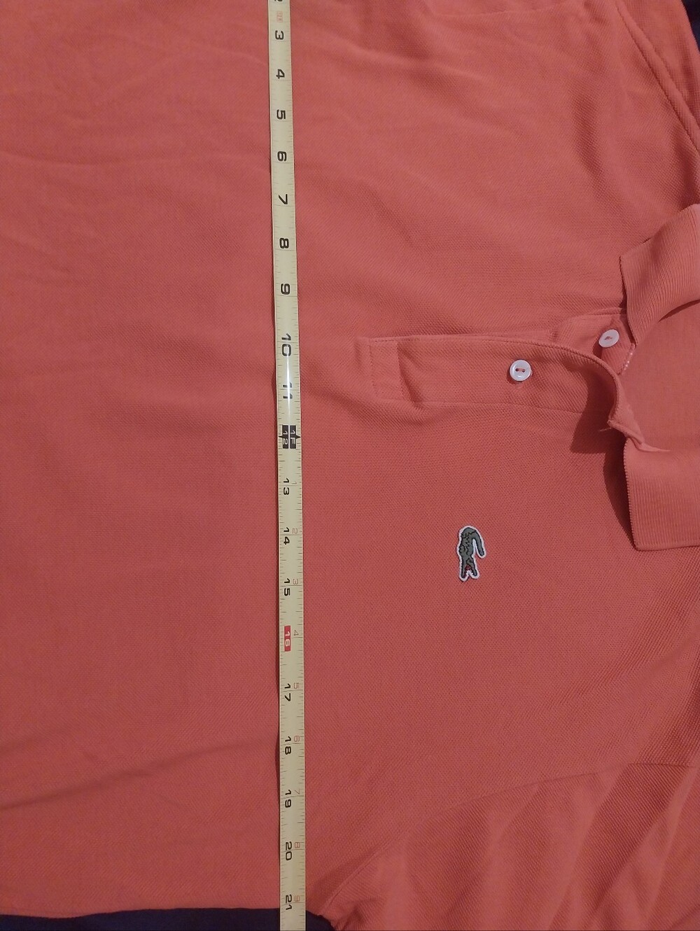 Lacoste Men's Orange Polo Shirt - Picture 4 of 5